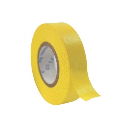 Precision Dynamics Time Tape, 3" Core, 1/2" Wide, Yellow, 6/cs, 6PK 512604-Y